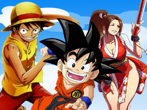 Goku, Luffy & Mai Run - free online Browser game