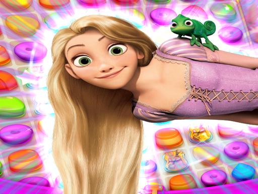 Rapunzel | Tangled Match 3 Puzzle - free online Browser game