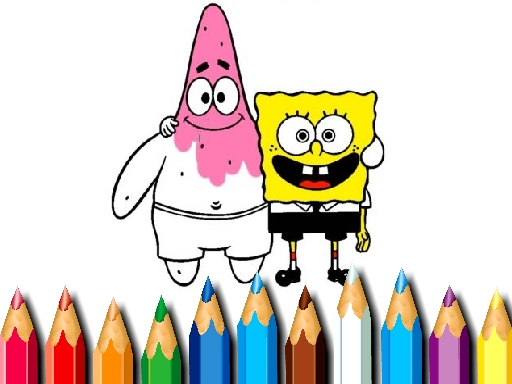 BTS Sponge Bob Coloring - free online Browser game