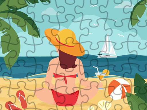Summer Beach Jigsaw - free online Browser game