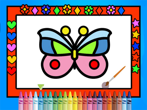 Color and Decorate Butterflies - free online Browser game