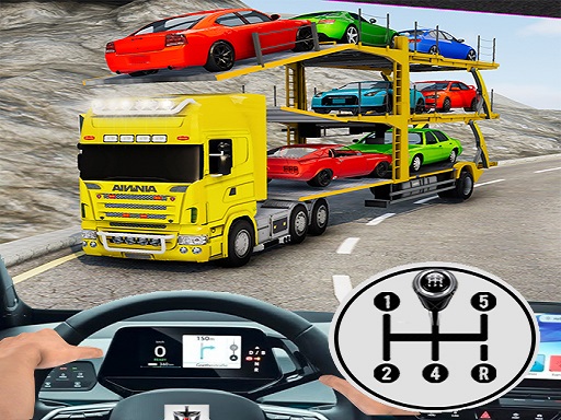 Car Transporter Truck Vehicle Transporter Trailer - free online Browser game