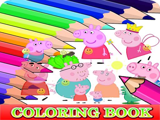 Coloring Book for Peppa Pig - free online Browser game