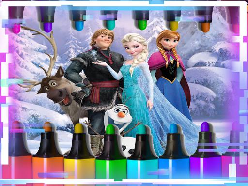 Anna Frozen Match 3 Book - free online Browser game