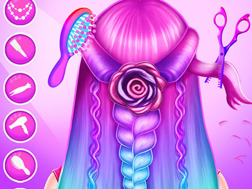 Braid Hair Salon Girls - free online Browser game