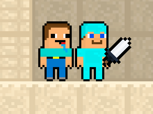 Noob vs Pro Sand island - free online Browser game