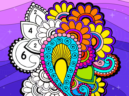 Color Fan Color By Number - free online Browser game