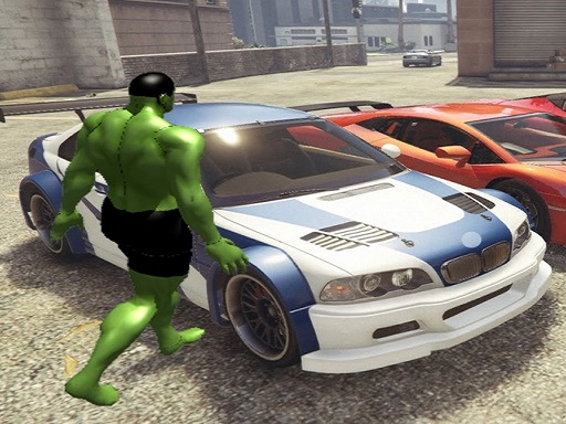 Chained Car vs Hulk Game - free online Browser game