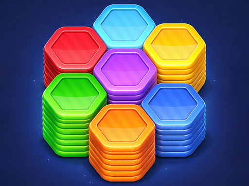 Hexa Color Stack Game - free online Browser game