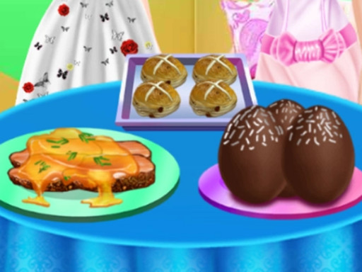 Sisters Happy Easter Delicious Food 2 - free online Browser game