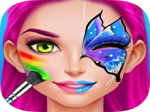 Face Paint Costume Party Girls Salon - free online Browser game