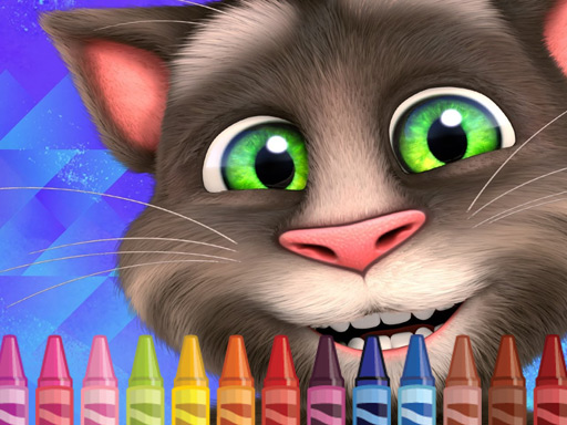4GameGround - Talking Tom Coloring - free online Browser game