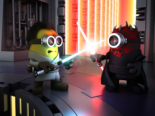 Minions Star Wars Jigsaw Puzzle - free online Browser game