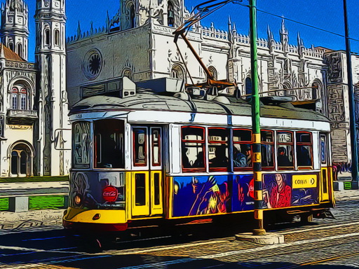Tram Jigsaw - free online Browser game