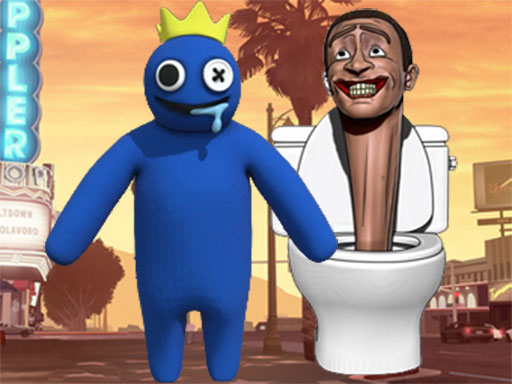 Rainbow Monster VS Skibidi Toilet - free online Browser game