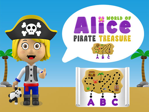 World of Alice Pirate Treasure - free online Browser game