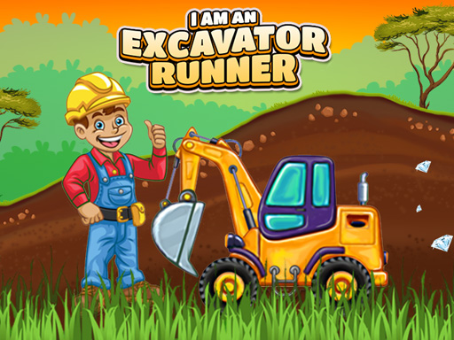 I am an Excavator Runner Game - free online Browser game