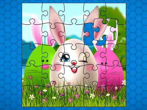 Funny Easter Eggs Jigsaw - free online Browser game