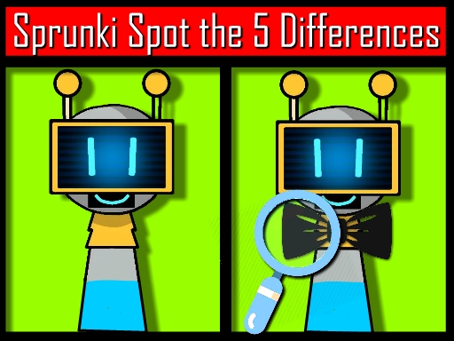 Sprunki Spot the 5 Differences - free online Browser game