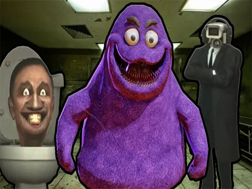 Grimace Shake Escape Skibidi and Cameraman - free online Browser game