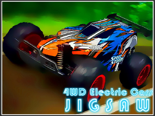 4WD Electric Cars Jigsaw - free online Browser game