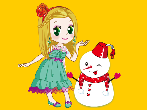 A Princess And A Snowman - free online Browser game