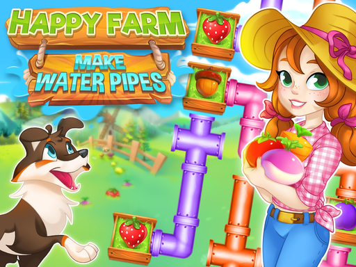 Happy farm : make water pipes - free online Browser game