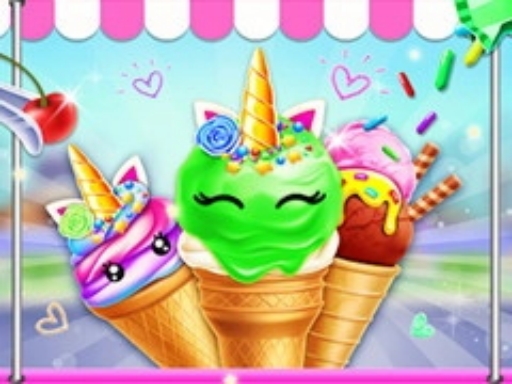Unicorn Ice Cream Cone Maker - free online Browser game