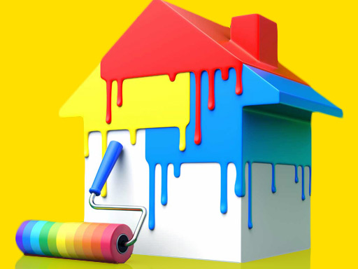 House Paint Puzzle - free online Browser game
