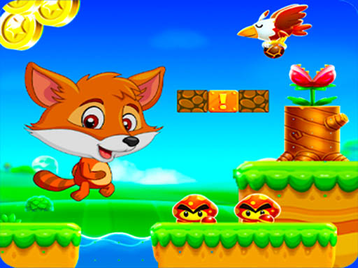 Super Fox World Jungle Adventure Run - free online Browser game