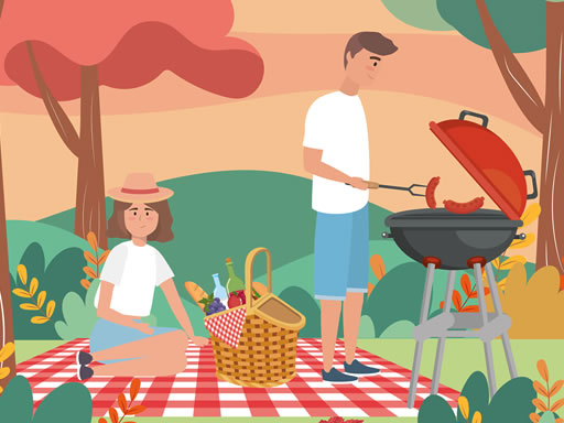 Barbecue Picnic Hidden Objects - free online Browser game
