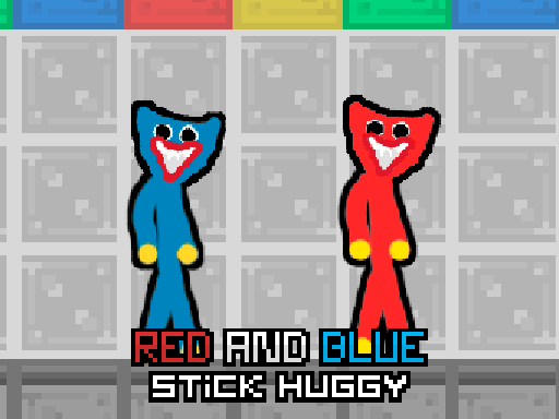 Red and Blue Stick Huggy - free online Browser game