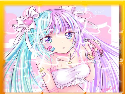 Anime Girl Match3 Puzzle - free online Browser game