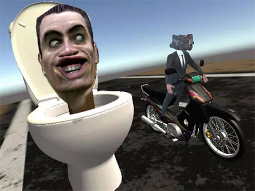 Skibidi Toilet Moto Bike Racing 2 - free online Browser game