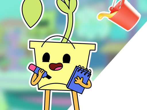 Ba Da Bean Coloring Book - free online Browser game
