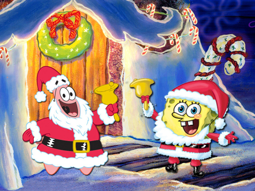 SpongeBob Christmas Jigsaw Puzzle - free online Browser game