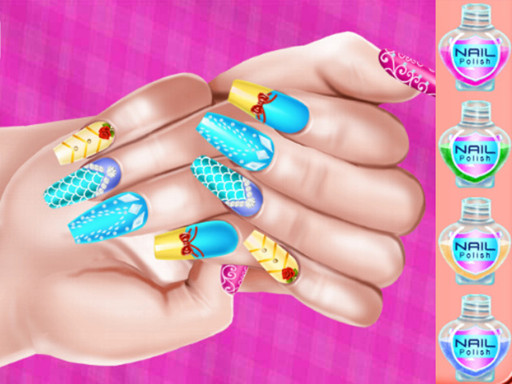 Princess Theme Nail Art DIY - free online Browser game