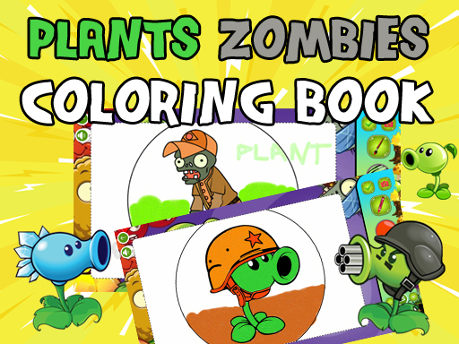Plants vs Zombies Coloring - free online Browser game