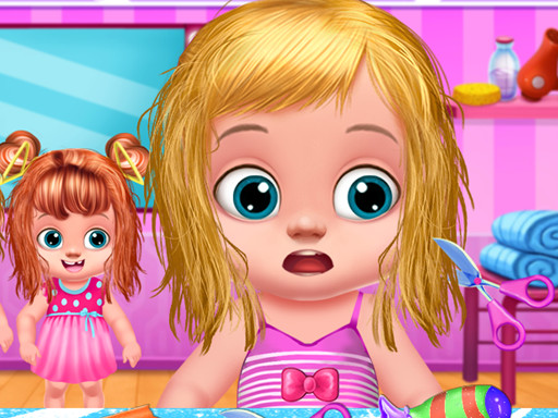 Babysitter Kids Hair Salon - free online Browser game