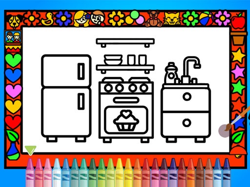 Color and Decorate Rooms - free online Browser game