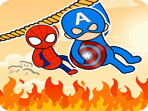 Hero Rescue: Rope Puzzle - free online Browser game