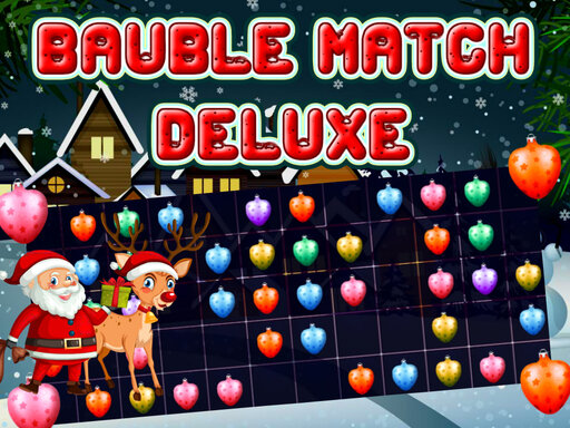 Bauble Match Deluxe - free online Browser game