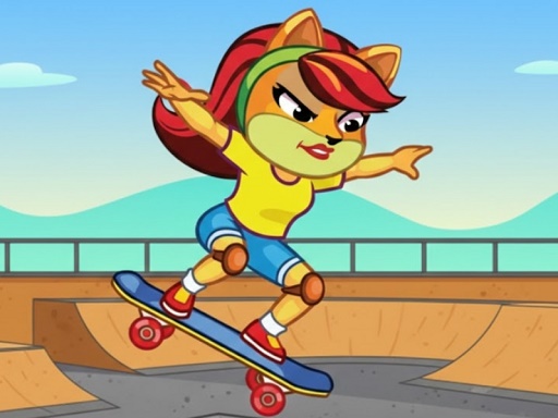 Cat Girl Skater - free online Browser game