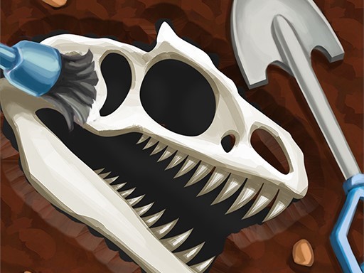Dinosaur bone digging Game - free online Browser game