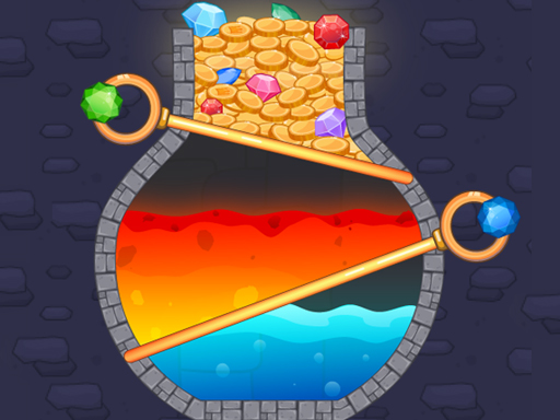 Pin Gems Rescue - free online Browser game
