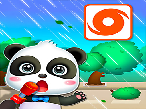 Baby Panda Hurricane Safety - free online Browser game