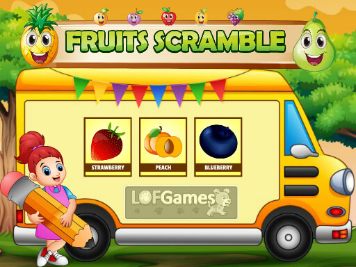 Fruits Scramble - free online Browser game
