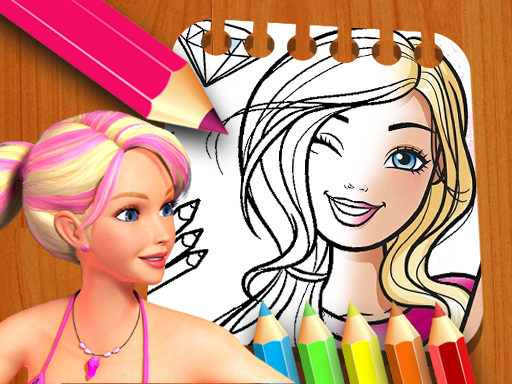 Barbie Doll Coloring Book - free online Browser game