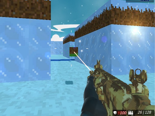 Blocky Swat Shooting IceWorld Multiplayer - free online Browser game
