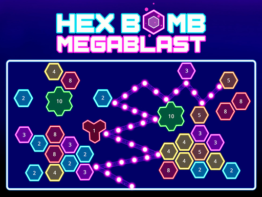 Hex bomb - Megablast - free online Browser game